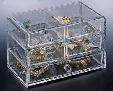 Quick Delivery Acrylic Jewelry Box With customer's Logo