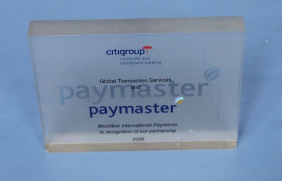 Fashion Shape Acrylic Craft For Paperweght