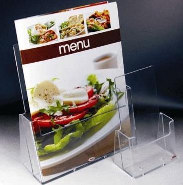 Acrylic Menu Holder Acrylic Displays With Popular Shape