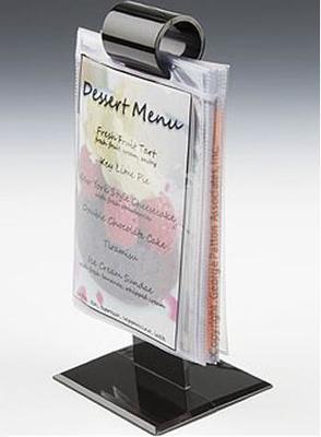 Fashionable Shape Table Tent Acrylic Brochure Stand Menu Holders