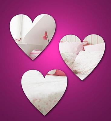 Heart Shape Cosmetic Acrylic Mirror Sheets With High Quality