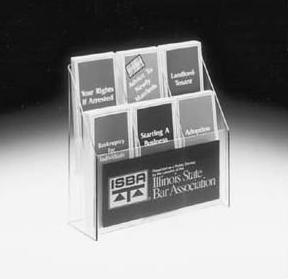 Fashion Shape Literature Display Stand Acrylic Organizer