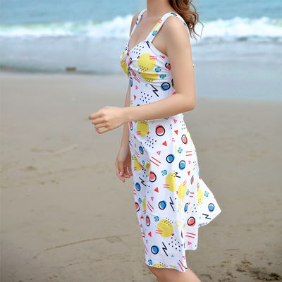 High Waist Swimwear Custom Printed Swimwear Fabric One Piece Women