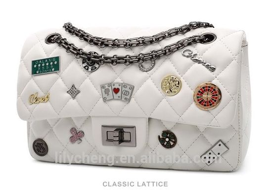 wholesale fashion Pu leather women handbag pu bag chain bag, crossbody bag ,Factory price Shenzhen Lily Cheng