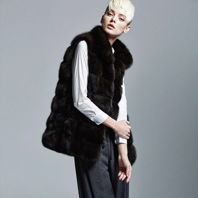 wholesale fashion high quality custom faux fur coat