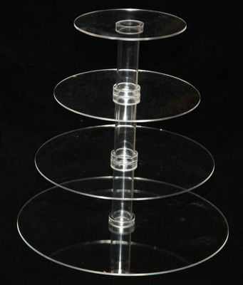Grocery Acrylic Display Stands , Sturdy Cupcake / Dessert Tower