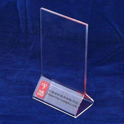 A3 / A4 Transparent Tabletop Acrylic Menu Holder Triangle for Cafe Bar
