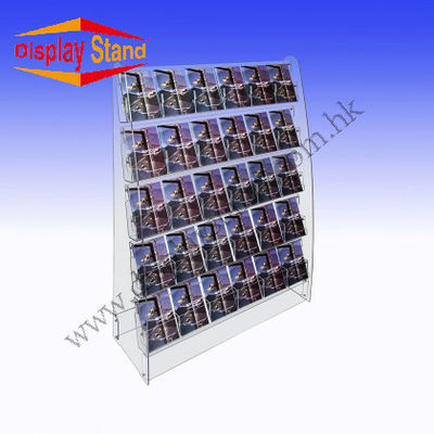 Supermarket Floor Standing Acrylic POP Displays / Permanent Retail Display Stand