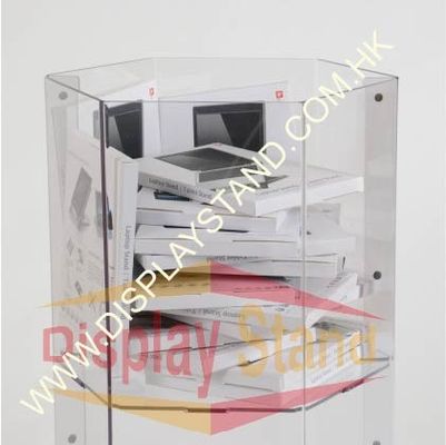 Transparent Acrylic Dump Bin Recyclable Waterproof For Advertising Products