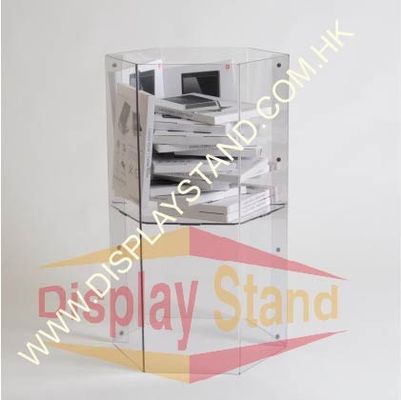 Transparent Acrylic Dump Bin Recyclable Waterproof For Advertising Products