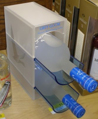 Frosted Acrylic Wine Display ,Acrylic Goose Wine Holder Custom Made