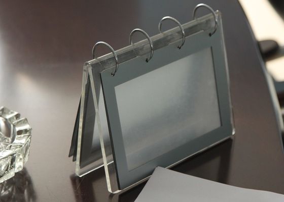 Office Clear Acrylic Calendar Holder , Custom Desk Calendar Stand