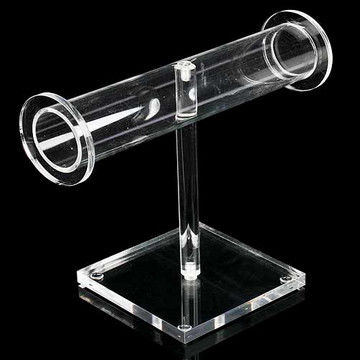 Clear Acrylic Jewelry Display Case Holder Stand With Silk-Screen Logo