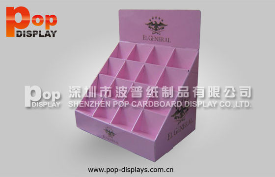 4 Color Printing Pink Cosmetic Display Stands Paper Tabletop For Holding Perfume