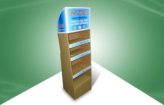 Adjustable Four Shelf Cardboard Display Stand for Caccum Cup