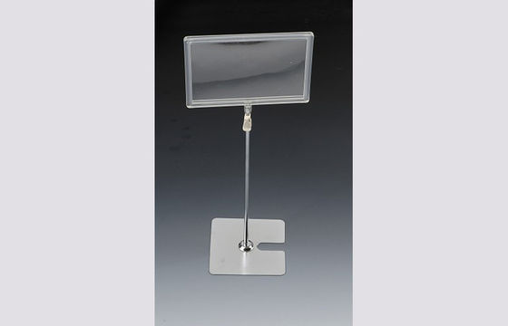 Free Standing POS Sign Holder For A3 Or A4 Floor Sign Holders 1100-2100mm