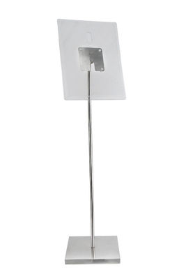 Floor Standing POS Poster Sign Holder , 1100 - 1600mm Floor Stand Display