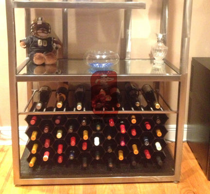 Drink Rack Shop Furniture , Honeycomb Structure Store Fixture