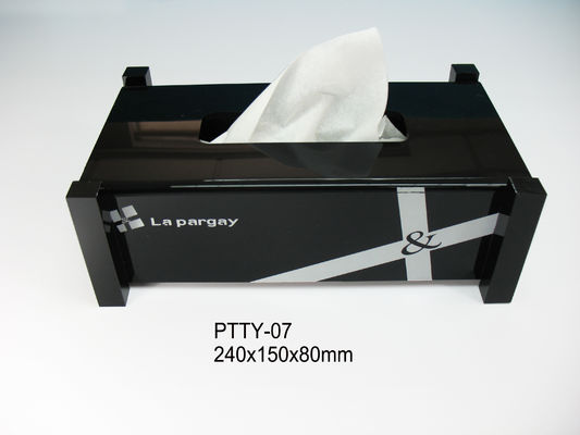 Black Napkin Dispenser, Acrylic Display Holders For 3/4/5 Stars Hotel