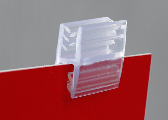 Customized Sign Holder Double Clip Sign Connector PVC Holder Transparent clamps