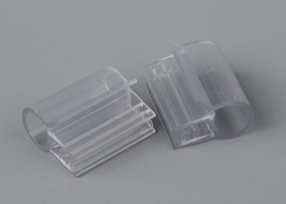 Sign Holder Clips with Wire Diameter In Shelf, Transparent PVC Clamp