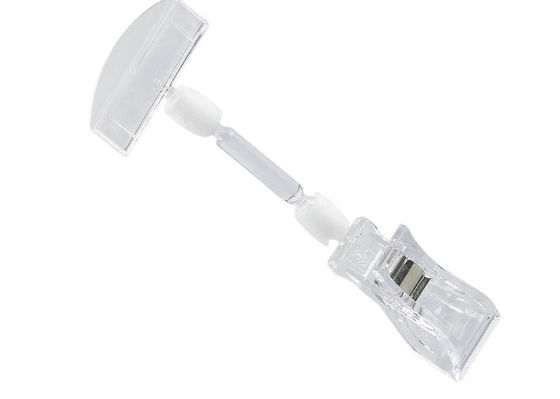 Clothing racks shelf label holders plastic for shop , store display hooks