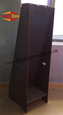 Customized Black Floor MDF Display Stand Shelf for Retail Stores