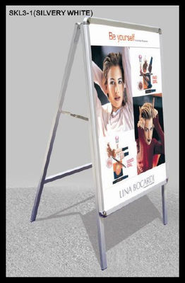 Advertising double sided Aluminium display stand , poster stand A board