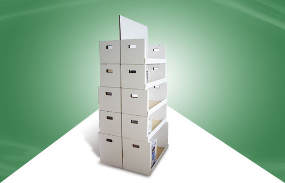 Five Shelf Double - face - show Cardboard display racks for Home Products