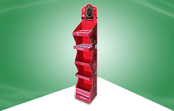 Cosmatics Cardboard Free Standing Display Unit With Five Shelf Promoting Diferent Items & Size