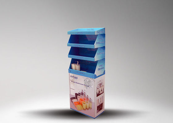 Retangle Art Paper Cardboard Display Stand , Countertop Display Racks