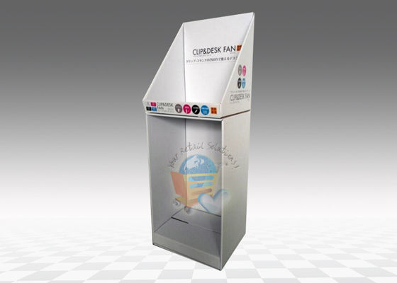 Shiny Coating Cup Cardboard Display Stand Retail Advertising