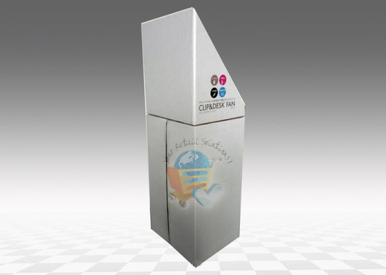 Shiny Coating Cup Cardboard Display Stand Retail Advertising