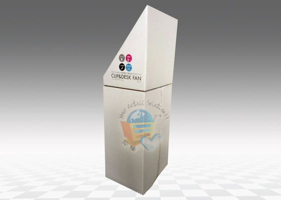 Shiny Coating Cup Cardboard Display Stand Retail Advertising