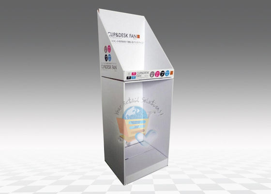 Shiny Coating Cup Cardboard Display Stand Retail Advertising