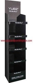 4 Tiers Strong Cardboard Display Stand With Offset Printing , Screen Printing
