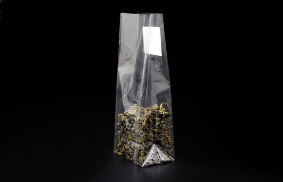 Stand Up OPP Block Bottom Bags With Side Gusset For Chocolate / Rice / Cooking Spices