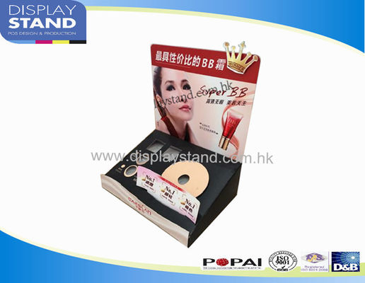 Cardboard Counter Display for Cosmetic Products,Liquid Makeup Beauty Products Display