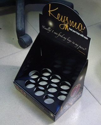 4C offset printing black modular Cosmetic Display Stands for skin care products showing