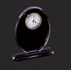 Heart Shape Clear Acrylic Craft With A Clock