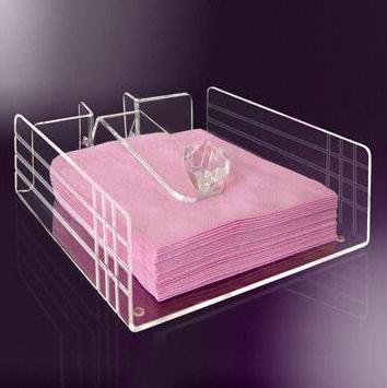 Fashion Shape Acrylic Napkin Holder customer's Logo