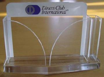 Intricate Design Business Card Holders Acrylic Organizer
