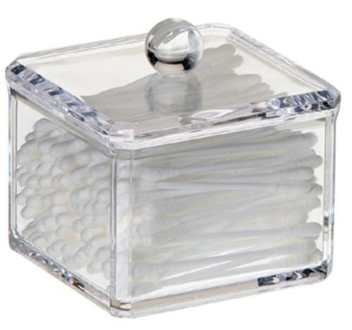 High Quality Acrylic Cotton Swab Boxes With Fashion Shape