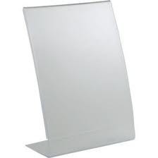 A4 L - shape Clear Acrylic Menu Holder for Tables SGS Approved