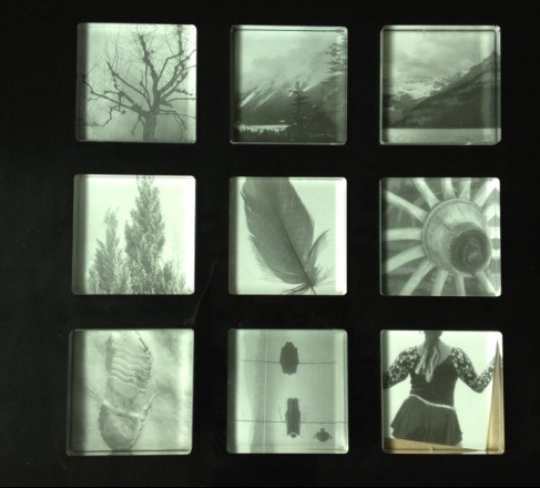Black Clear Durable Acrylic Picture Frame With 9 Compartments , Eco-Friendly