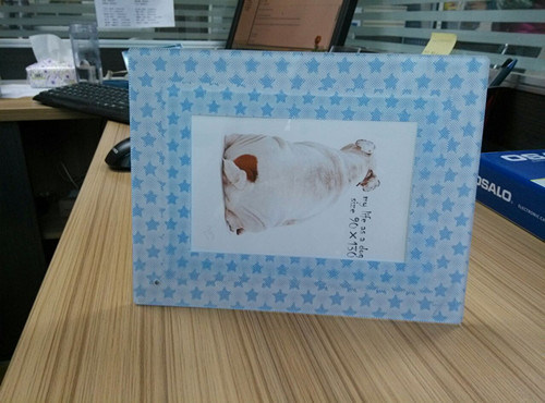Decorative Table Top 3D Acrylic Photo Frames With Magnet And Screen Print