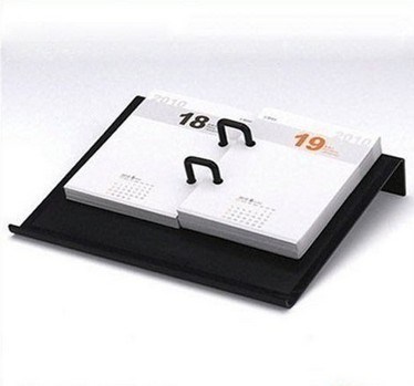 Book Type 5mm Black Acrylic Calendar Holder Display Stand
