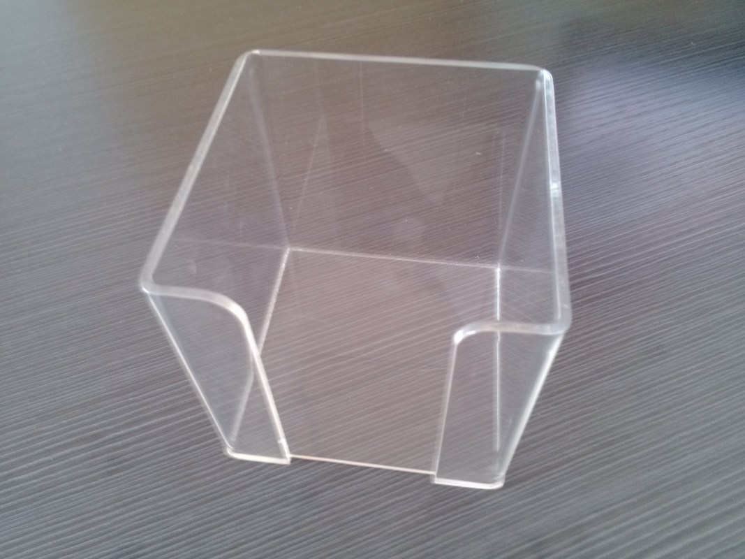 Square Plastic / Acrylic Tissue Box , Clear Perspex Napkin Holder