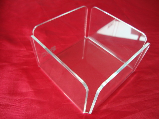 Clear Plexiglass / Acrylic Tissue Box For 10cm x 8cm Paper Sheets