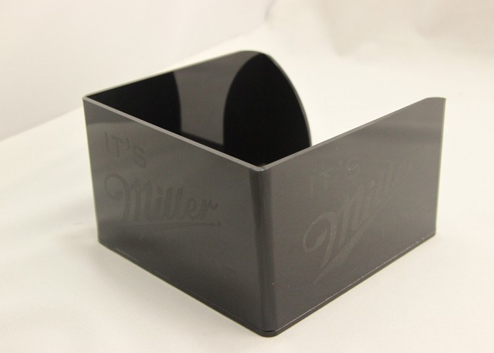 Elegant Black Plexiglass / Acrylic Tissue Box For Home And Hotel
